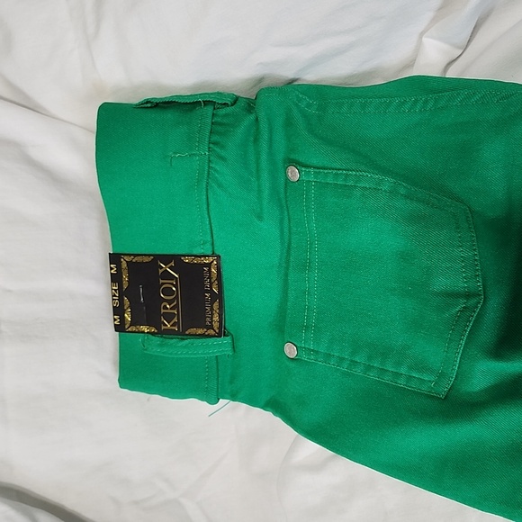 Kroix Premium Denim Green Shorts Size Medium NWT - Picture 4 of 7